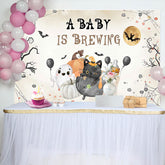 Lofaris Baby Is Brewing Halloween Gender Reveal Backdrop